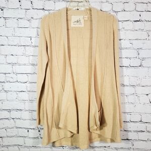 Anthropologie Angel of the North Cream Open Front Cardigan Size XS Lagonlook